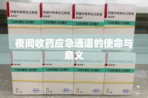 宜春夜间收药应急通道的使命与意义